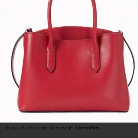 New! Kate spade candied cherry saffiano leather medium satchel. - Picture 7 of 13